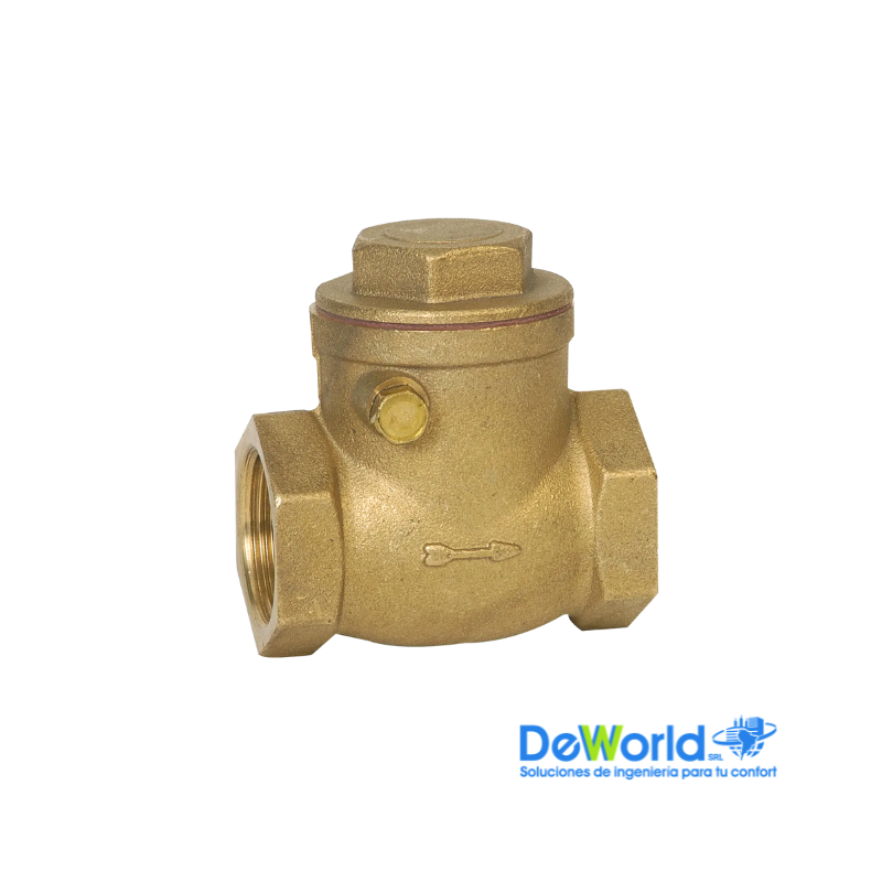 Válvula de retención clapeta goma 1/2", Genebre