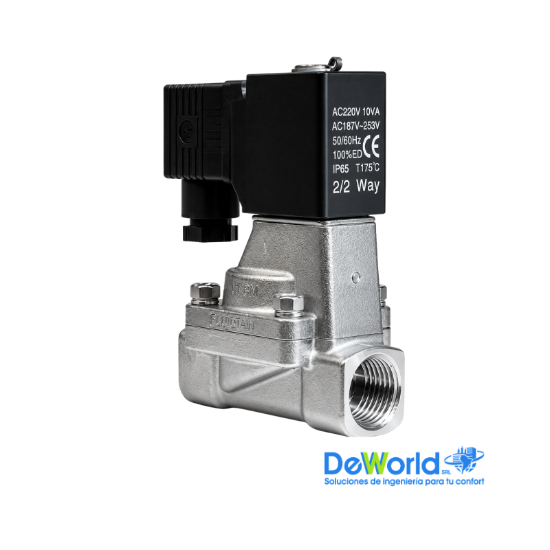 Electroválvula NC para Vapor, H-H 1", Airtac