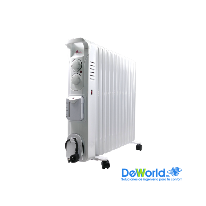 Estufa radiador al aceite BRIARA de 13 paneles, Ind. BR