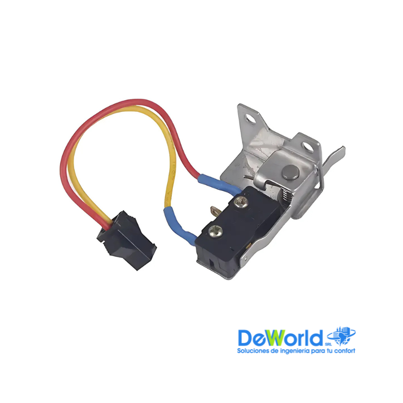 Microinterruptor con Soporte Metálico de Dos Cables, Un Conector SM Macho de Dos Pines para Calentador de Agua a Gas