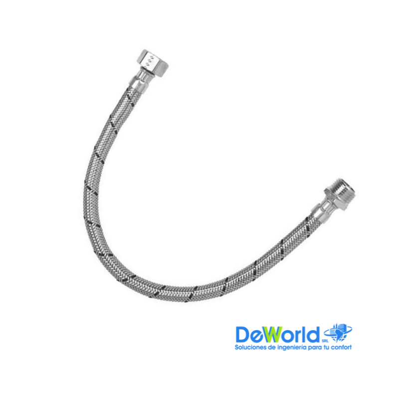 Chicotillo para agua de Acero Inoxidable flexible M-H 3/4" (40cm)