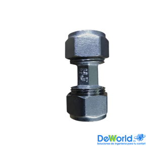Cupla S16x16 compresión para tubo PEXALPEX