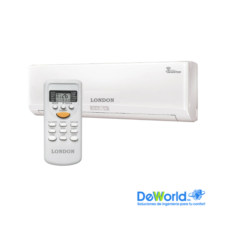 AA LONDON inverter Split pared de 12000 BTU/H