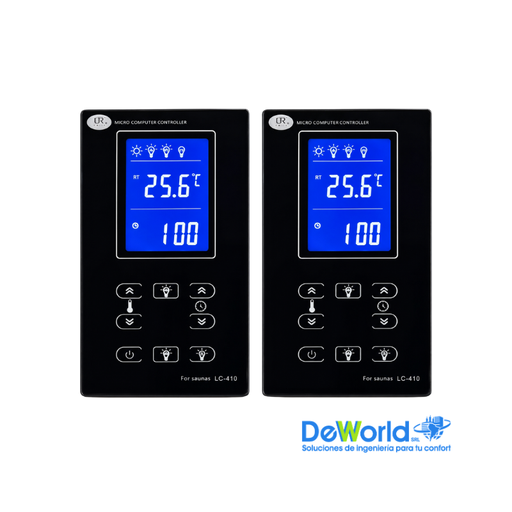 [LC410] Termostato DUAL de control digital para Sauna Vapor LC-410