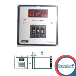 [TC72N] Controlador de temperatura CSC 0-900 C &quot;K&quot; TC 72N