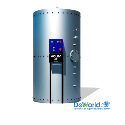 [ACUM 1500] Tanque Acumulador de 1500L en Acero Inoxidable para Agua Caliente Sanitaria, Ind. Bo