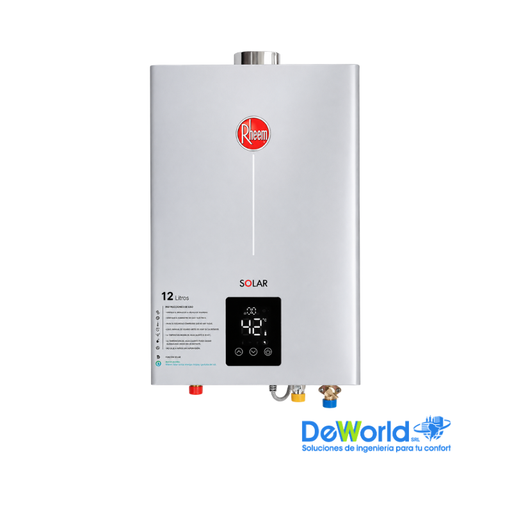 [600074617] Calefón RHEEM, 12L GN TF, Pot=24,20kW/h, 220VAC/50Hz