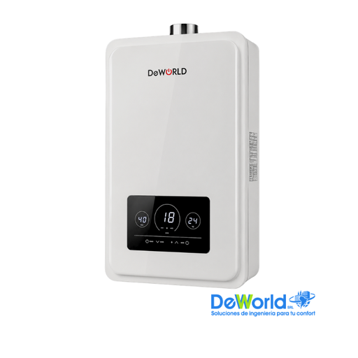 [JSQ-24L] Calefón DEWORLD Tiro Forzado 24 L/min