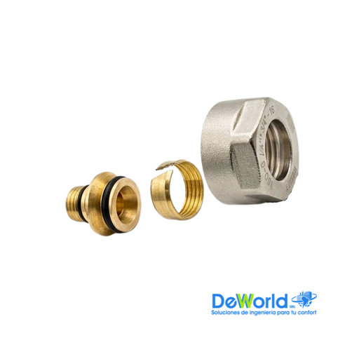[H3010-16] Eurocono a compresión 3/4" para tubería 1216 (16mm)