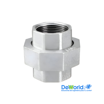 [050501] Unión Universal de Acero Galvanizado de 1"