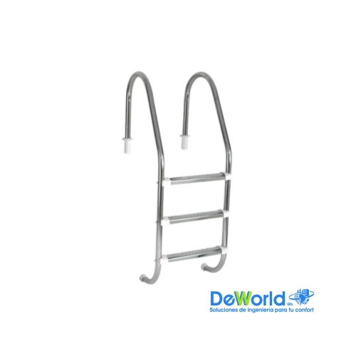 Escalera 3 peldaños INOX/PLST 482034-0, Ind. BR