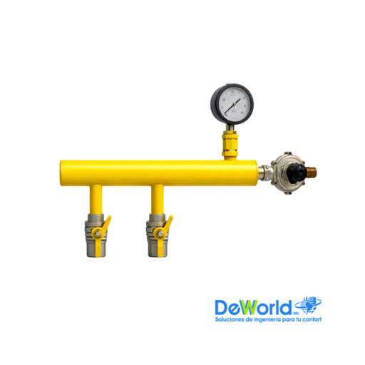 Manifold 2 Válvulas AG para Gas